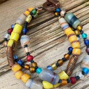 Beautiful handcrafted with African trade beads